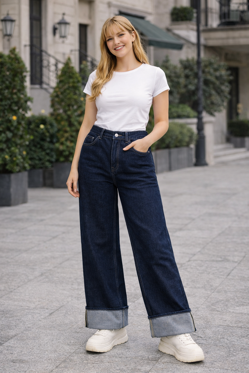 Ensemble Femme Veste et Pantalon en Denim