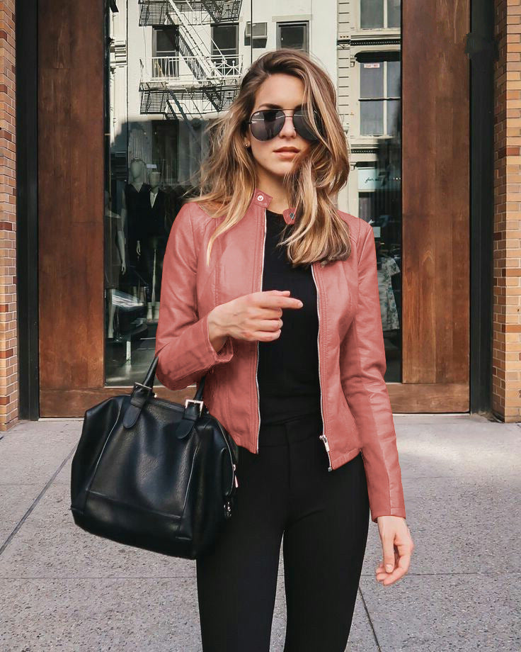 Veste de Costume en Cuir PU Haut de Gamme