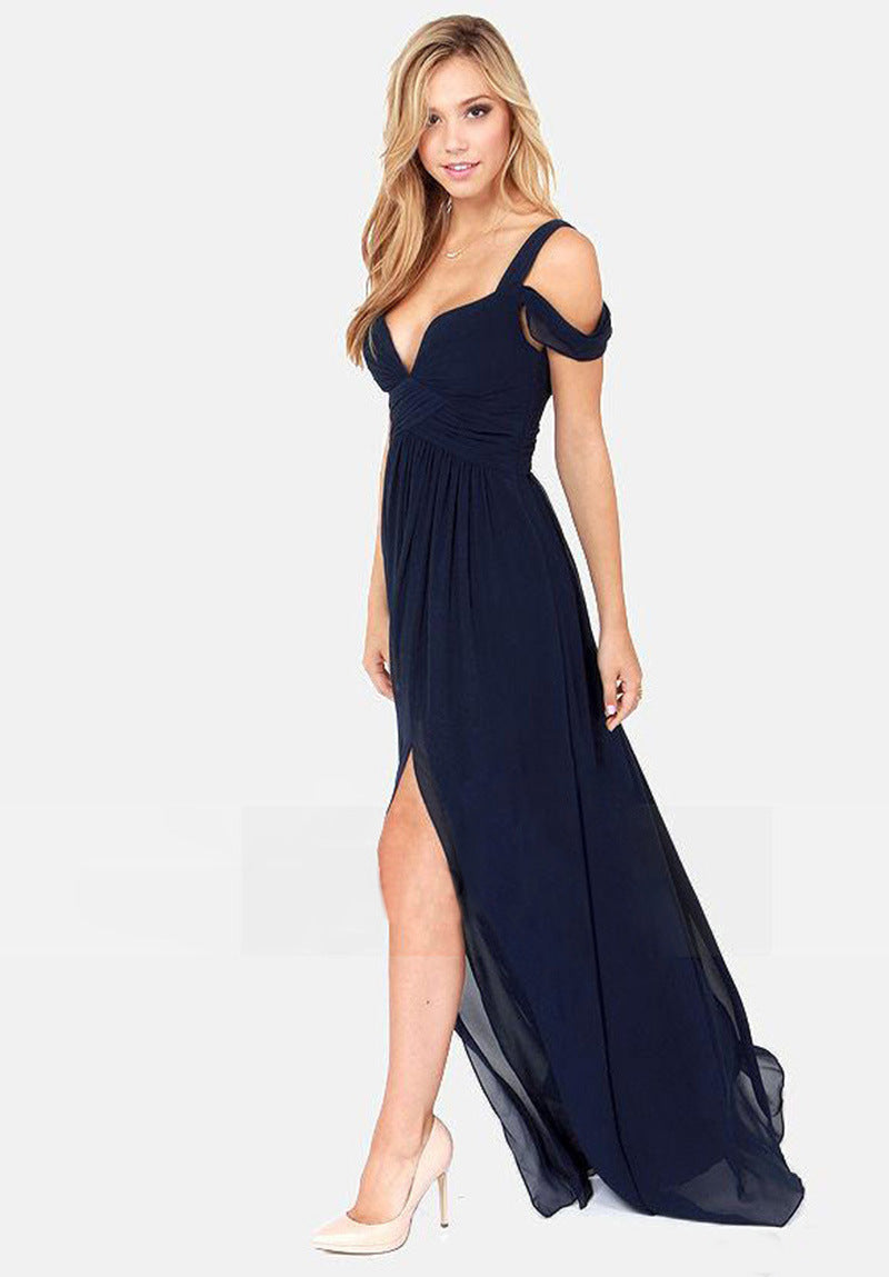 Robe Plissée Impériale – Élégance Grecque Longueur Sol