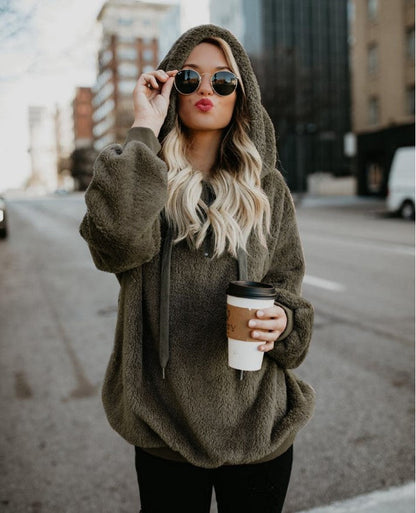 Sweat à capuche polaire zippé