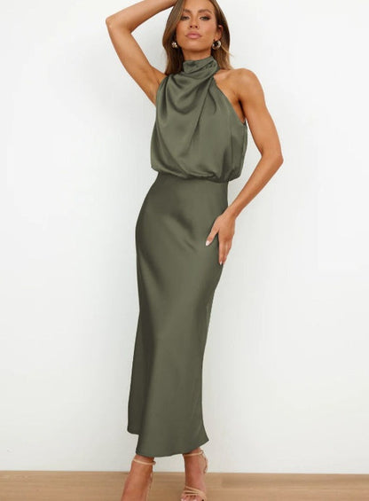 Robe d’Été Sans Manches Élégante et Fluide