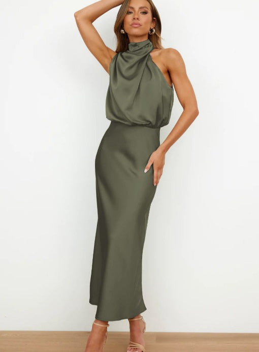 Robe d’Été Sans Manches Élégante et Fluide