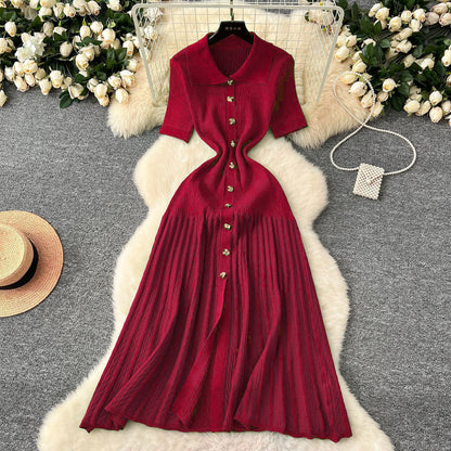 Robe tricoté pour femmes, style français