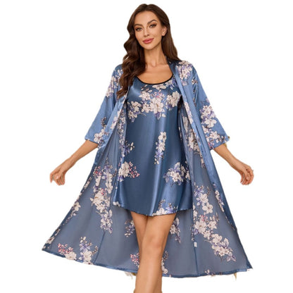 Ensemble de Nuit Élégant : Robe et Nuisette Légère