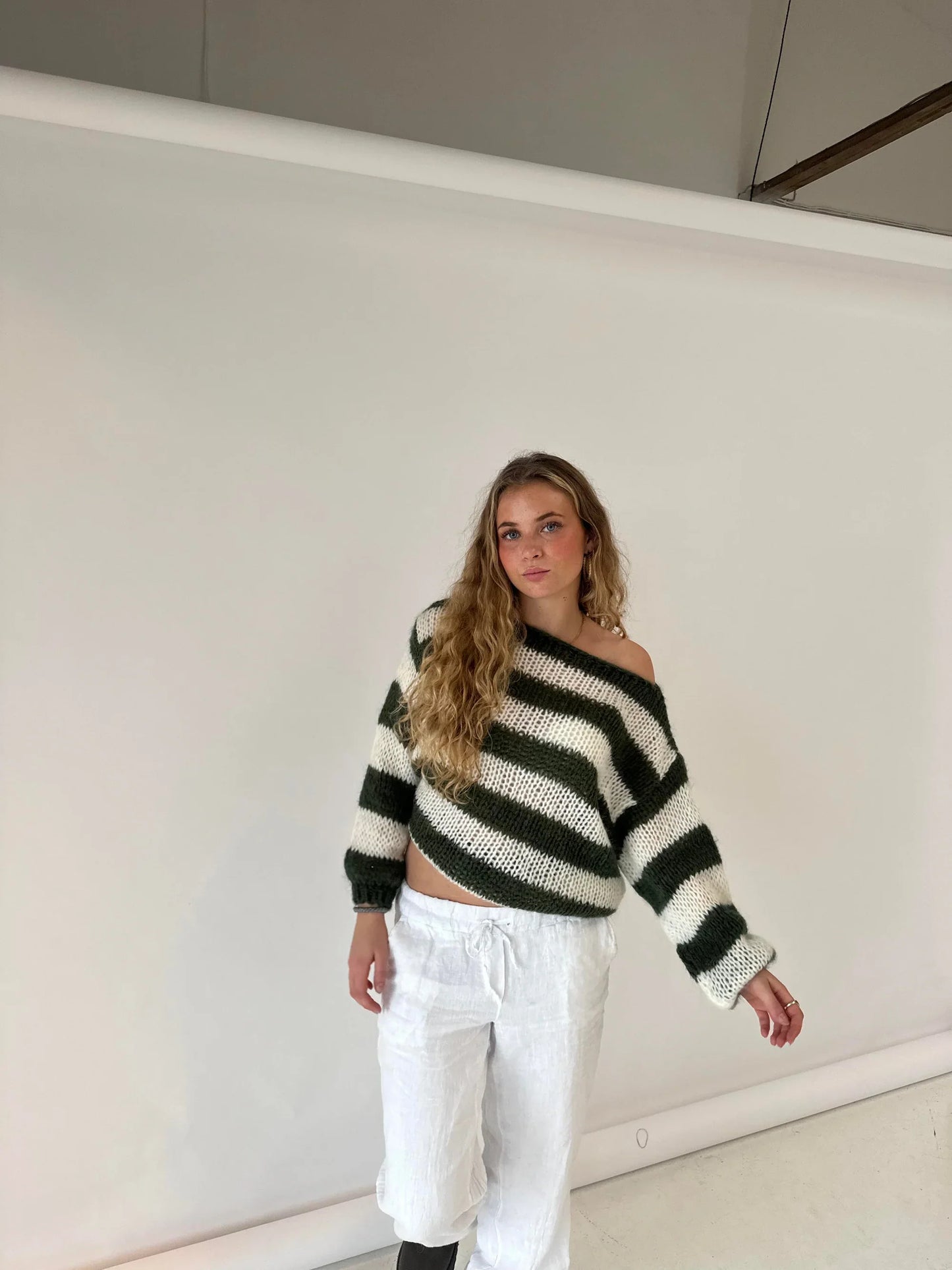 Pull Rayé Ample & Col Bateau