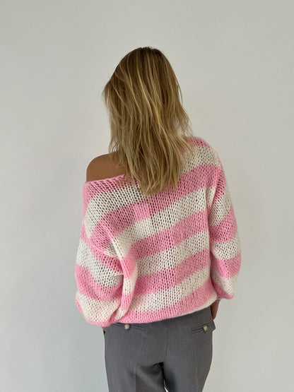 Pull Rayé Ample & Col Bateau
