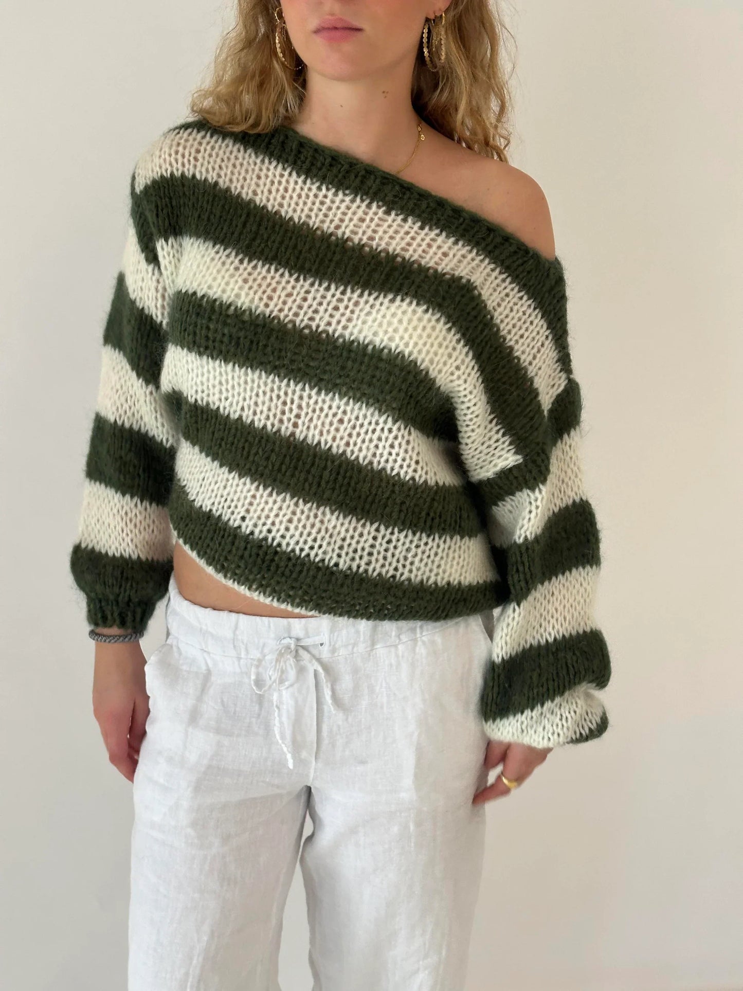 Pull Rayé Ample & Col Bateau