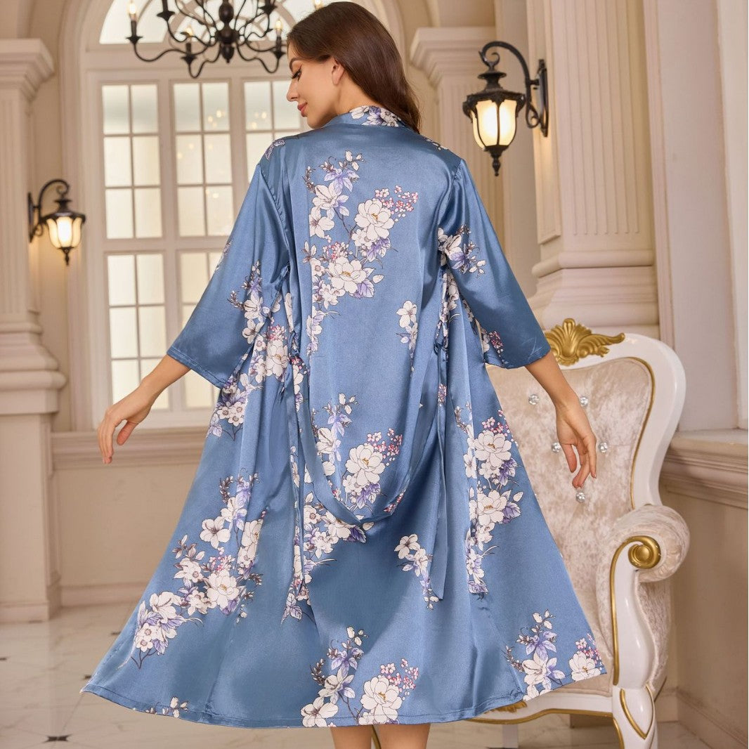 Ensemble de Nuit Élégant : Robe et Nuisette Légère