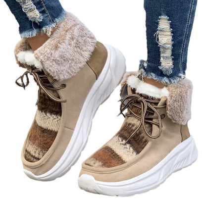Bottes d'Hiver Femme en Fourrure