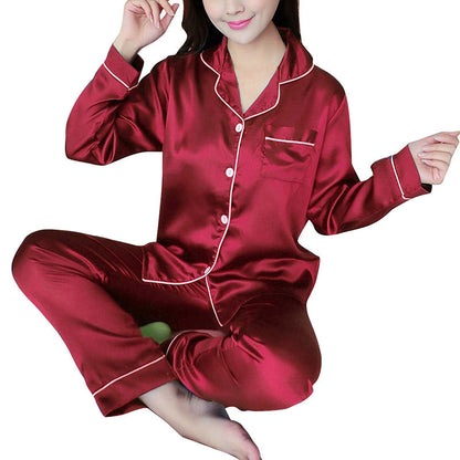 Pyjama en soie glacée de luxe