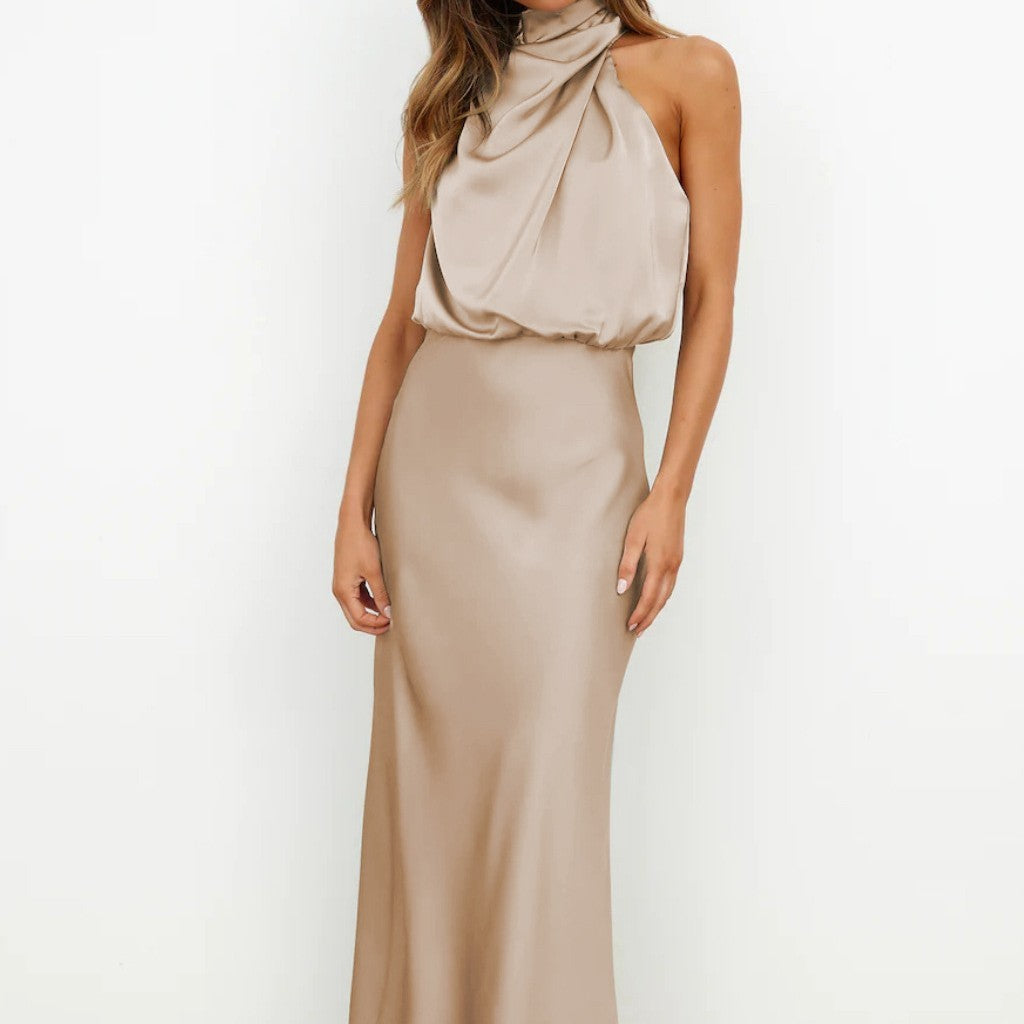 Robe d’Été Sans Manches Élégante et Fluide