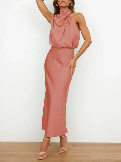 Robe d’Été Sans Manches Élégante et Fluide
