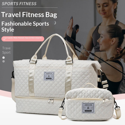 Sac de Voyage Matelassé Élégant avec Bandoulière