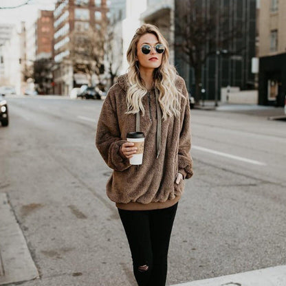 Sweat à capuche polaire zippé