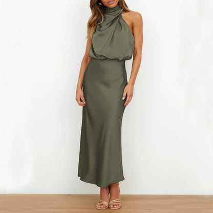 Robe d’Été Sans Manches Élégante et Fluide
