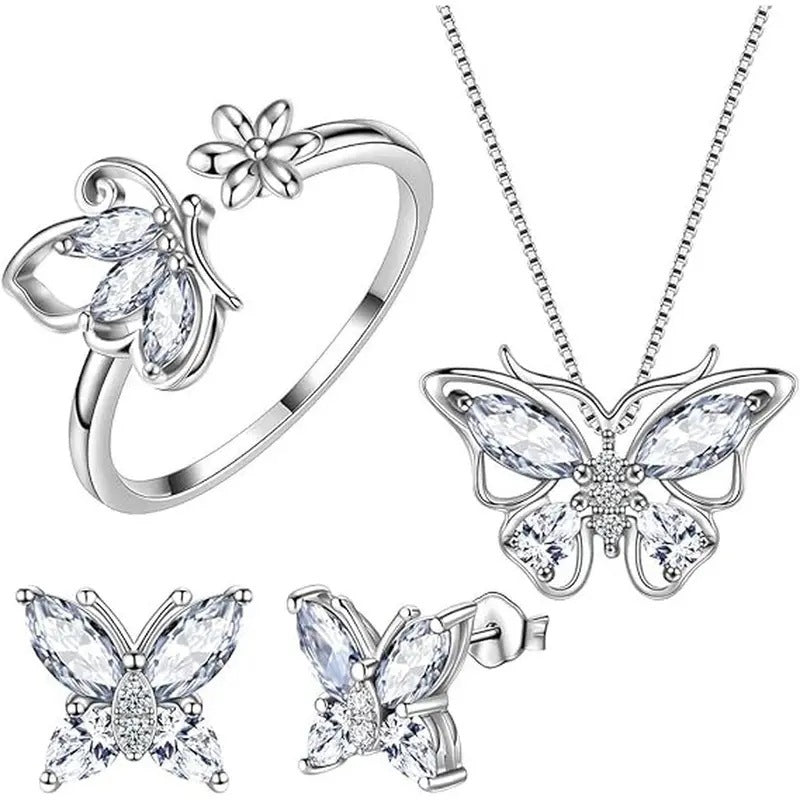 Anneau Papillon en Zircon pour Femme