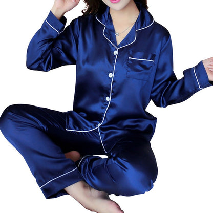 Pyjama en soie glacée de luxe