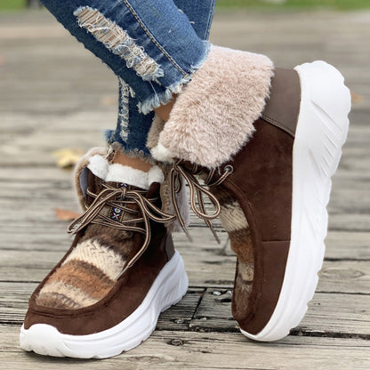 Bottes d'Hiver Femme en Fourrure