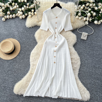 Robe tricoté pour femmes, style français