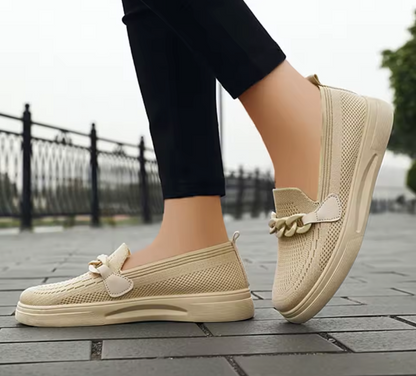 Nalia™ – Mocassins Femmes Confort à Chaîne Élégante