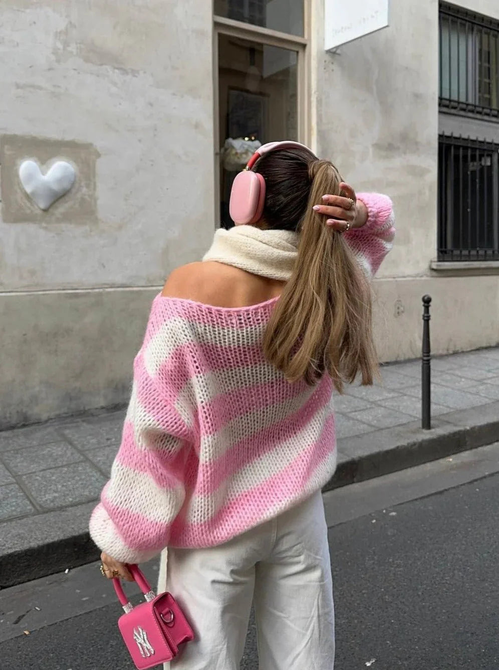 Pull Rayé Ample & Col Bateau
