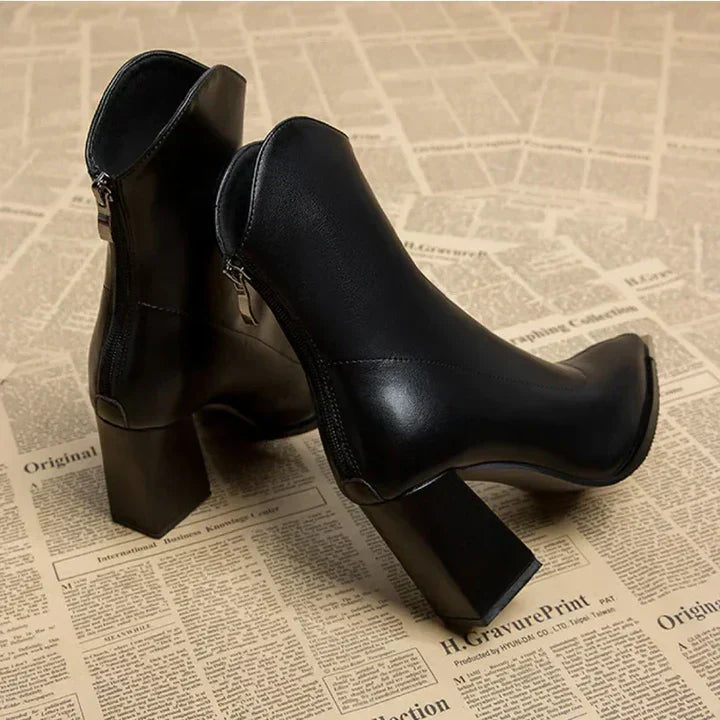 Botte en cuir confortable pour femme