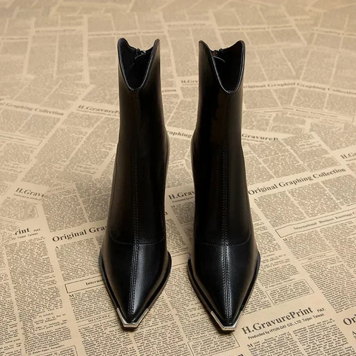 Botte en cuir confortable pour femme