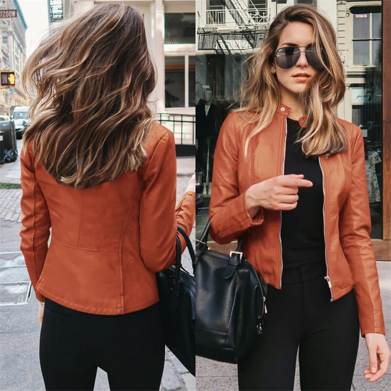 Veste de Costume en Cuir PU Haut de Gamme
