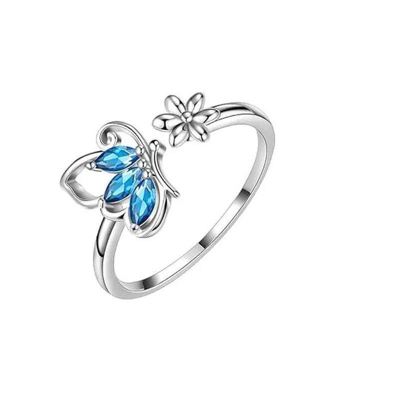 Anneau Papillon en Zircon pour Femme
