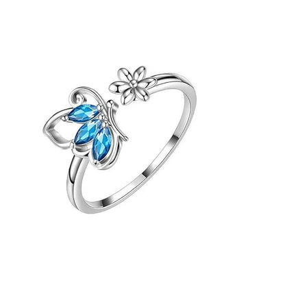 Anneau Papillon en Zircon pour Femme
