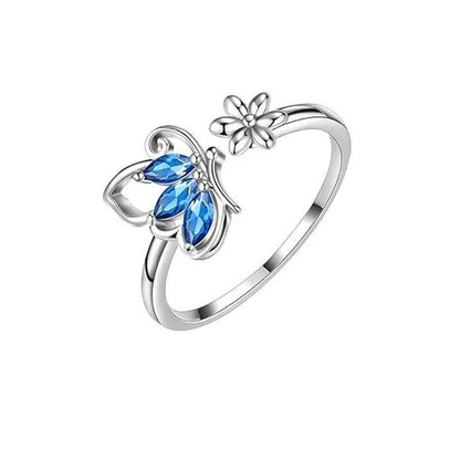 Anneau Papillon en Zircon pour Femme