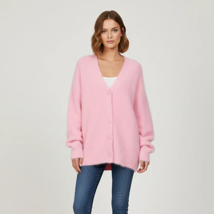 Pull en Maille Boutonné Pour  Femme