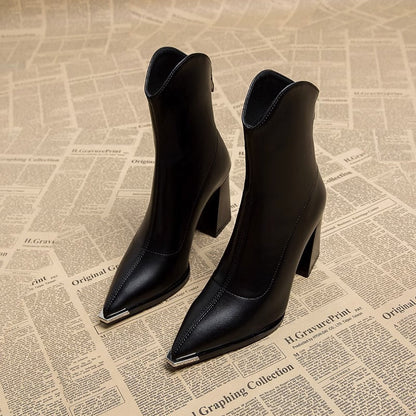 Botte en cuir confortable pour femme