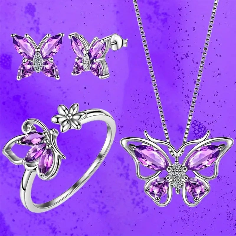 Anneau Papillon en Zircon pour Femme