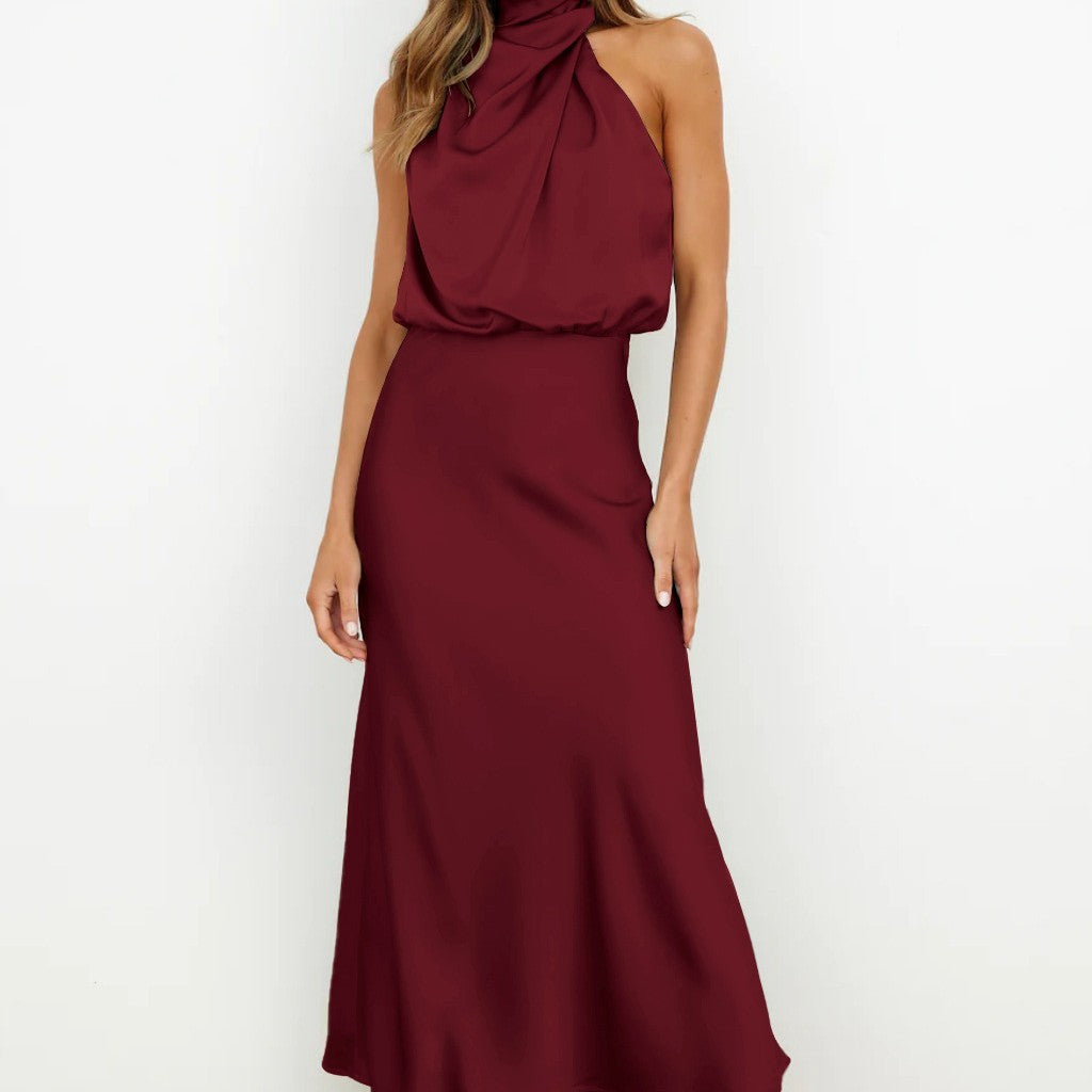 Robe d’Été Sans Manches Élégante et Fluide