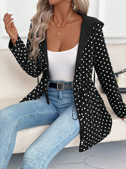 Veste à capuche réversible à fermeture éclair