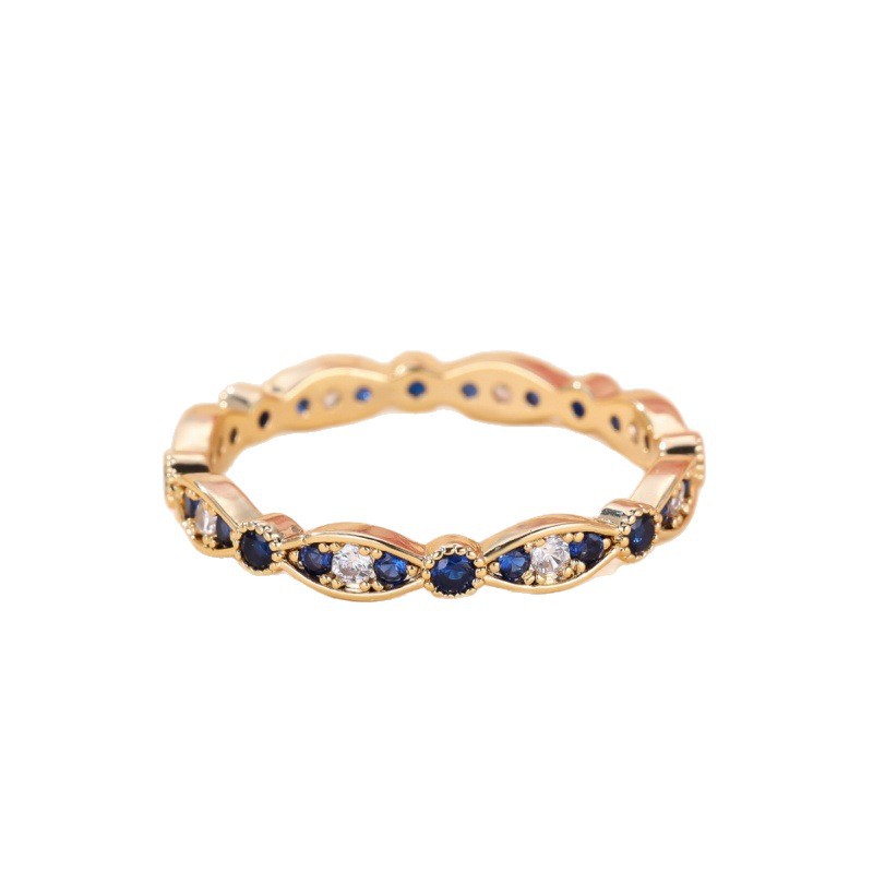 Bague Luxe Femme - Diamant et Saphir Bleu