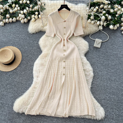 Robe tricoté pour femmes, style français