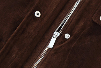 Veste en daim pour femmes